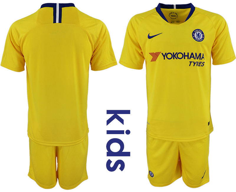 2018_2019 Club Chelsea away Youth soccer jerseys